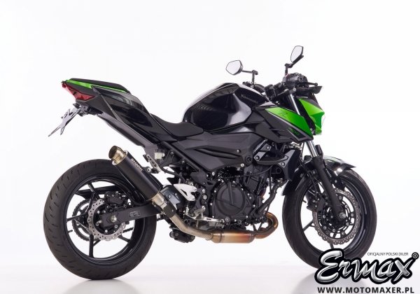 Sportowy wydech SHARK SRC4 BLACK slip-on końcówka Kawasaki Z400 / Ninja 400 2022 - 2024 E5