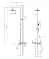 OMNIRES termostatyczny system wannowy natynkowy grafit Y1234GR