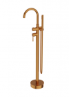 LAVITA Bateria wannowa wolnostojąca okrągła Orion Brushed Copper