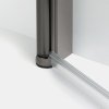 NEW TRENDY Kabina prysznicowa NEW SOLEO GUNMETAL BRUSHED 2D prostokątna U 80x100x195 szkło czyste 6mm Active Shield - wahadłowe K-2179
