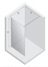 NEW TRENDY Kabina ścianka walk-in NESTA 70x200 Gunmetal Brushed K-1754