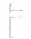 OMNIRES Kabina prysznicowa typu walk-in MARINA chrom, 90 cm DNR90XCRTR