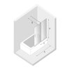 NEW TRENDY Parawan nawannowy przesuwny SMART 150x150 EXK-4101