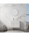 LAVITA Szafka z umywalką szklaną Atlanta White 800