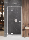 NEW TRENDY Drzwi prysznicowe wnękowe AVEXA WHITE 100x200 EXK-2691/2692