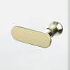 NEW TRENDY Kabina prysznicowa New Soleo Light Gold 90x90, pięciokątna, drzwi pojedyncze  K-1664