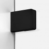 NEW TRENDY Drzwi wnękowe 150x200 Softi X Black, drzwi pojedyncze, przesuwne typu soft close  EXK-5361/EXK-5362