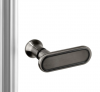 NEW TRENDY Drzwi wnękowe New Soleo Gunmetal Brushed 80x195, pojedyncze, składane D-0540A/D-0541A