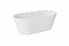 BESCO Wanna wolnostojąca Deeva 150x75 + maskownica odpływu czarna matt #WWA-150-DCZ