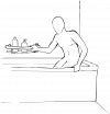 DEANTE - Uchwyt stalowy przyścienny VITAL z półką  NIV 041L