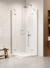 NEW TRENDY Kabina NESTA chrom 2D prostokątna  100x90x200 czyste 6mm Active Shield 2.0 K-3667