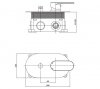 CERSANIT - Bateria wannowo-natryskowa podtynkowa CREA chrom z boksem  S951-305