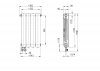 ARMATURA KRAKÓW KFA Grzejnik aluminiowy ADR500/D/4 z dolnym lewym zasilaniem prostym 763-044-44