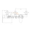 INVENA - Bateria natryskowa ESLA  BN-94-001-V