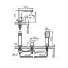 VEDO Bateria wannowa 3-otworowa MITO CROMO VBM3030/CH