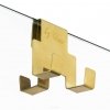 NEW TRENDY Kabina Walk In AVEXA GOLD BRUSHED 50cm z wieszakiem złota szczotkowana EXK-3140