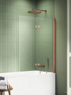 NEW TRENDY Parawan nawannowy New Soleo Copper Brushed 120x140, dwuelementowy P-0125/P-0126