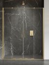 NEW TRENDY Drzwi wnękowe SMART GOLD BRUSHED 2D U 140x200 szkło czyste 8mm Active Shield 2.0 EXK-7520