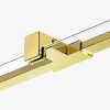 NEW TRENDY Kabina prysznicowa podwójne drzwi uchylne AVEXA GOLD SHINE Linia Platinium 110x110x200 EXK-1866	