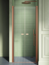 NEW TRENDY DRZWI WNĘKOWE NEW SOLEO 150x195 COPPER BRUSHED, wahadłowe, podwójne D-0549A