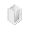 NEW TRENDY New Soleo drzwi wnękowe składane 80x195 cm przejrzyste D-0131A/D-0132A