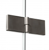 NEW TRENDY Kabina prysznicowa 90x80 New Soleo Gunmetal Brushed, Drzwi składane, podwójne K-2250