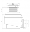 OMNIRES Syfon wannowo-brodzikowy chrom WB01XCR