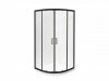 BESCO Kabina półokrągła Modern Black 90x90x190 MPB-90-190-C