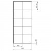 NEW TRENDY - Kabina Walk In New Modus BLACK 120X200 EXK-0105