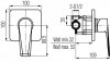 VALVEX - QUASAR Bateria natryskowa podtynkowa CHROM 2446860