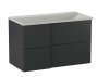 KROFAM - Szafka pod umywalkę EDGE 90 cm, antracyt  ED 9070-52Z-W