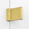 NEW TRENDY Kabina prysznicowa z uchwytem relingowym lewa AVEXA GOLD BRUSHED 80x90x200 EXK-3012