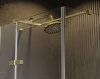 BESCO Kabina prysznicowa Pixa Gold 100x80 Lewa PPL-108-195G