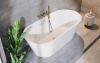 BESCO Wanna wolnostojąca Deeva 180x80 + syfon chrom #WWA-180-DCH