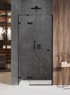 NEW TRENDY - Drzwi wnękowe prysznicowe AVEXA BLACK 120cm EXK-1554/55 
