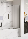 NEW TRENDY Parawan nawannowy przesuwny SMART BLACK 140x150 EXK-4204