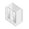 NEW TRENDY Drzwi wnękowe prysznicowe przesuwne podwójne SMART 170x200 EXK-4018