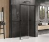 NEW TRENDY Kabina prysznicowa 100x70 prawa drzwi przesuwne Prime Black D-0317A/D-0127B 