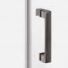 NEW TRENDY Drzwi wnękowe NESTA GUNMETAL BRUSHED 1D P 80x200 czyste 6mm Active Shield 2.0 D-0928A