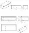 ELITA SZAFKA KOMODA SPLIT SLIM 100 1S WHITE MATT Z BLATEM PDW 168938/RE081004055290