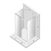 NEW TRENDY Kabina prysznicowa przyścienna drzwi przesuwne SOFTI 120x80x200 EXK-3941