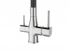 INVENA Bateria zlewozmywakowa z filtrem Glamour chrom/czarny BZ-02-F08-V