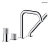 Oltens Hamnes bateria wannowo-prysznicowa 4-otworowa kompletna chrom 34202100