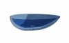 BESCO Umywalka nablatowa Neya Blue Wave + maskownica biała #UMN-60-BWW