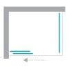 NEW TRENDY Kabina prysznicowa Smart, drzwi przesuwne 160x100x200 EXK-4052