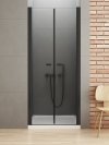 NEW TRENDY Drzwi wnękowe prysznicowe podwójne otwierane NEW SOLEO BLACK 70x195 D-0213A