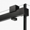 NEW TRENDY Drzwi wnękowe 160x200 Softi X Black, drzwi podwójne, przesuwne, typu soft close EXK-5372