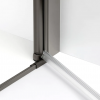NEW TRENDY Kabina prysznicowa 90x100 New Soleo Gunmetal Brushed, Drzwi składane, podwójne K-2252