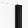 NEW TRENDY Kabina prysznicowa prostokątna PRIME BLACK 160x70x200 drzwi przesuwne black mat