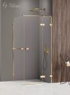 NEW TRENDY Kabina prysznicowa 90x70x200 AVEXA GOLD SHINE z wieszakiem relingowym EXK-3168/EXK-3198